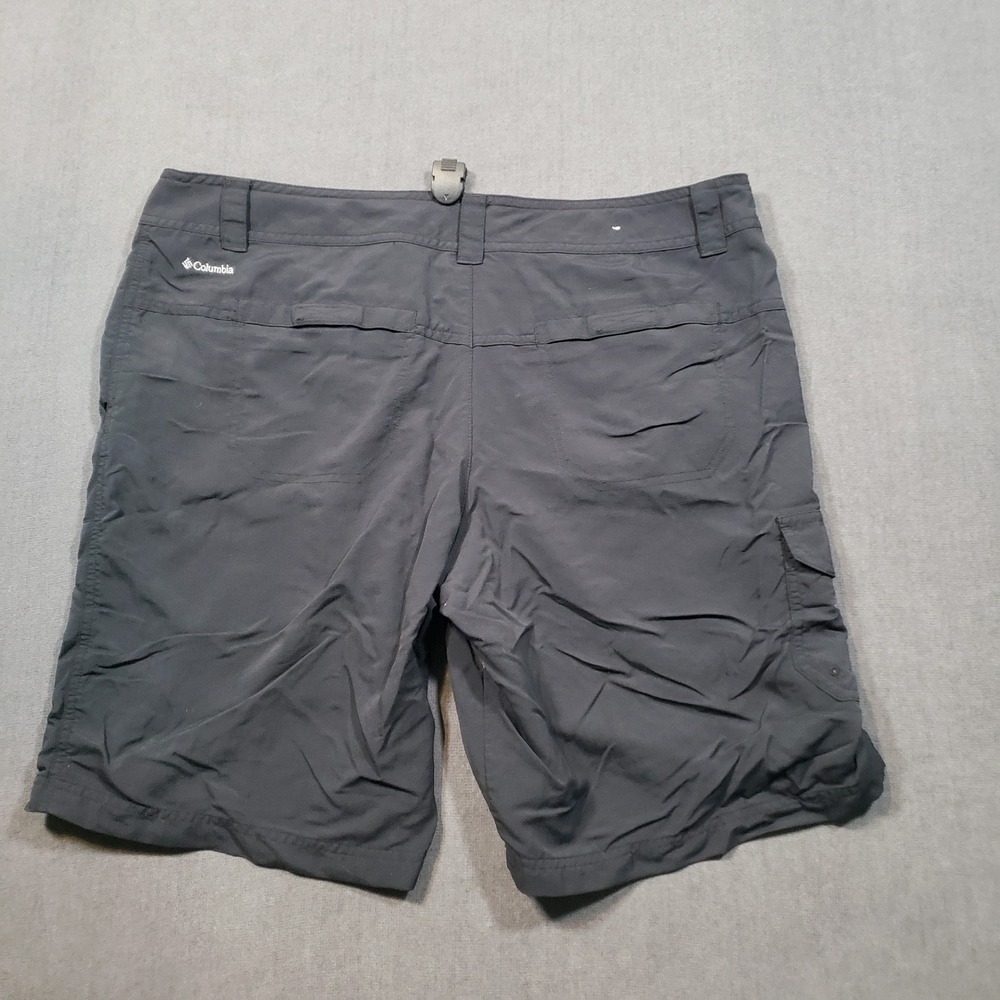 Columbia Hiking Shorts Womens 14 Black Cargo Pockets Lightweight Outdoor - Picture 2 of 10